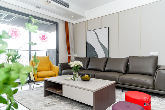 98㎡三居，合理規(guī)劃布局，加強(qiáng)軟裝功能性集合，體驗(yàn)舒適生活